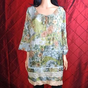 Johnny Was Silk tunic